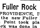 Fuller Rock Lighthouse Newspaper Articles