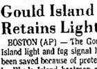 Gould Island Lighthouse Lighthouse Newspaper Articles