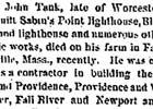 Sabin Point Lighthouse Newspaper Articles