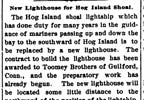 Hog Island Shoal Lighthouse Newspaper Articles