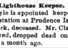 Prudence Island Lighthouse Newspaper Articles