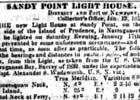 Prudence Island Lighthouse Newspaper Articles