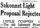 Sakonnet Point Lighthouse Newspaper Articles