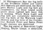 Conimicut Lighthouse Newspaper Articles