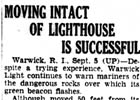 Warwick Harbor Lighthouse Newspaper Articles