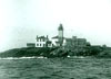 Beavertail Lighthouse Black and White Lantern Slide