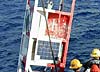 Lifting a 9X35LWR Buoy onto a Coast Guard Buoy Tender