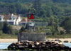 Musselbed Shoals Lighthouse's Base and Skeleton Tower