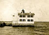Newport Harbor Lighthouse and Keeper's House in 1900