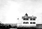 Newport Harbor Lighthouse and Keeper's House in 1900