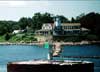 Wickford Harbor Lighthouse's Base and Poplar Point Lighthouse