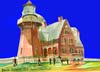 Block Island Southeast Lighthouse Trade Card