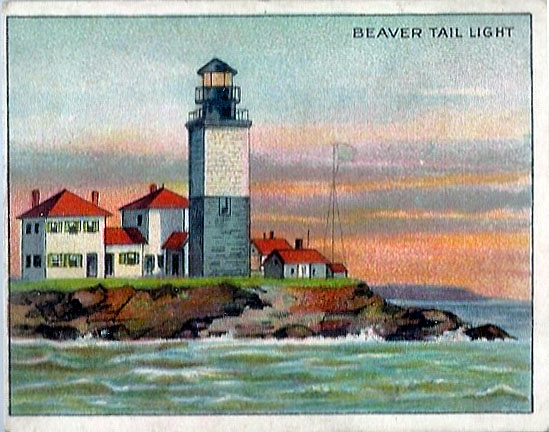 Beavertail Lighthouse Cigarette Card