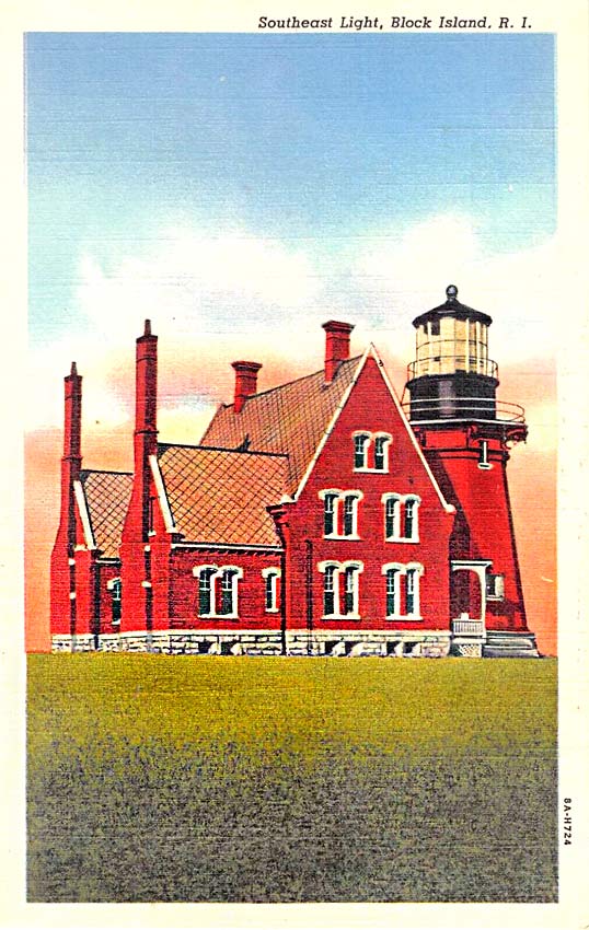 Block Island Southeast Lighthouse Postcard