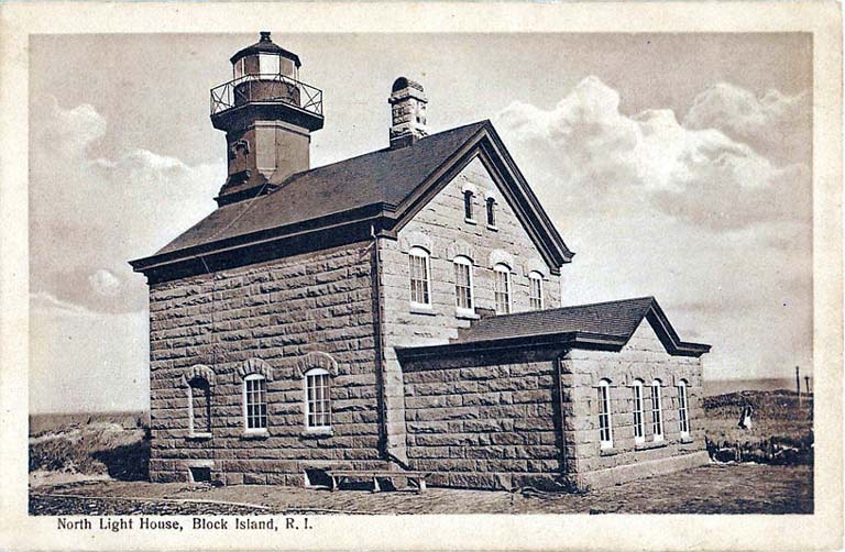 Block Island Ligthouse Postcard