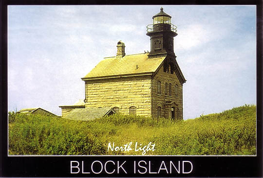 Block Island Ligthouse Postcard