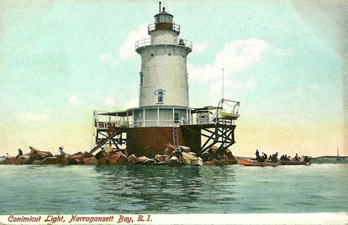 Conimicut Point Lighthouse Postcard