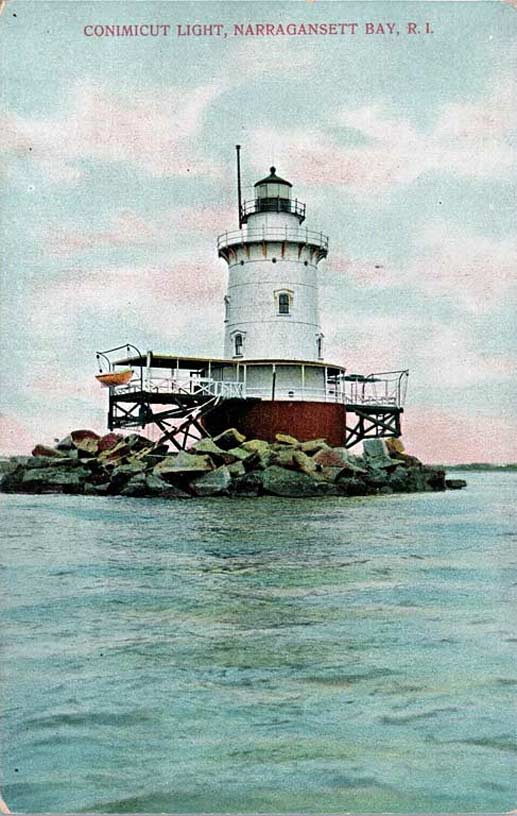 Conimicut Point Lighthouse Postcard