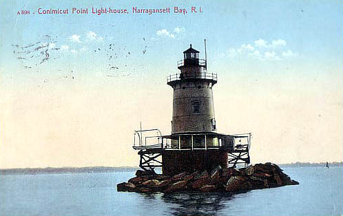 Conimicut Point Lighthouse Postcard