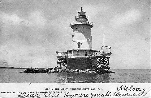 Conimicut Point Lighthouse Postcard