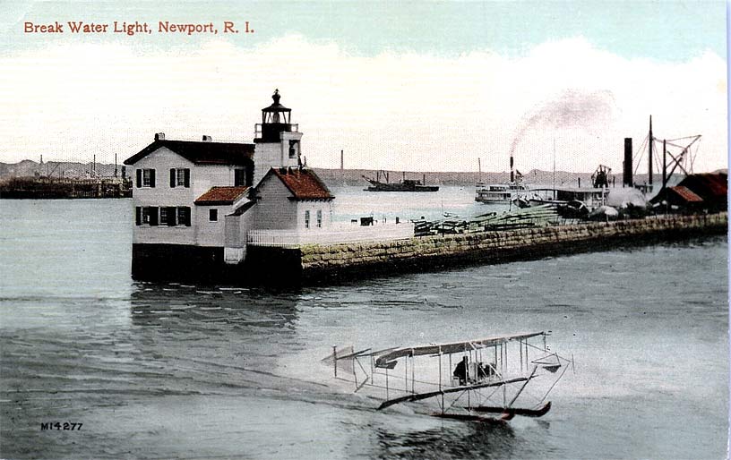 Newport Harbor Lighthouse Postcard