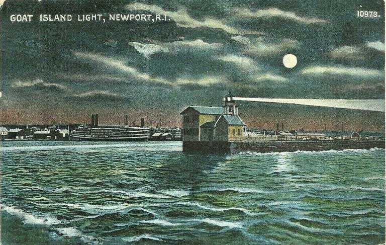Newport Harbor Lighthouse Postcard