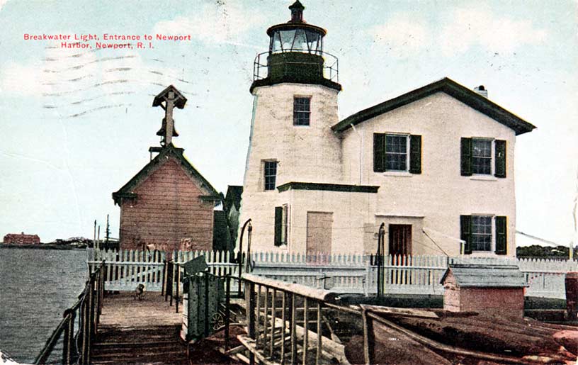 Newport Harbor Lighthouse Postcard