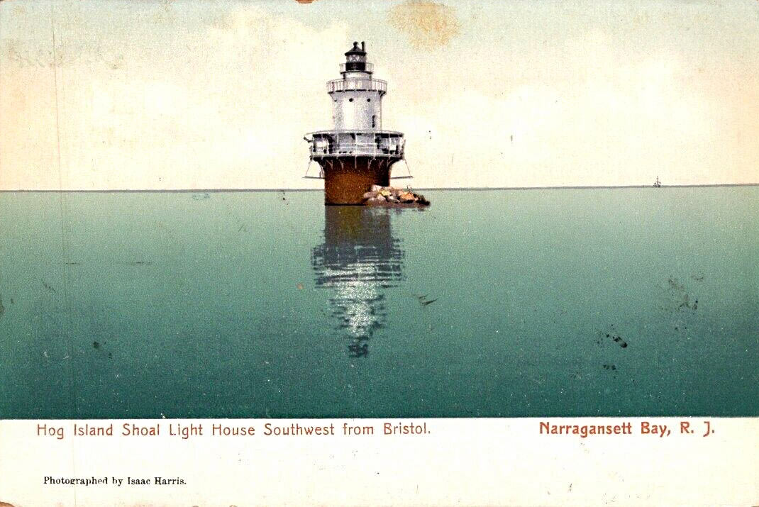 Hog Island Shoal lighthouse Postcard