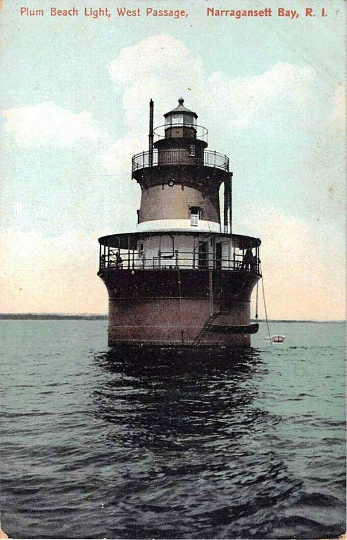 Plum Beach Lighthouse Postcard 1