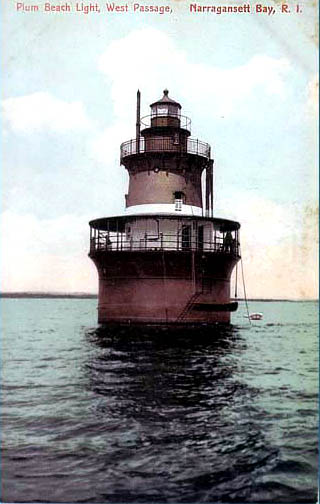 Plum Beach Lighthouse Postcard 1