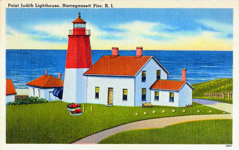 Point Judith Lighthouse Postcard