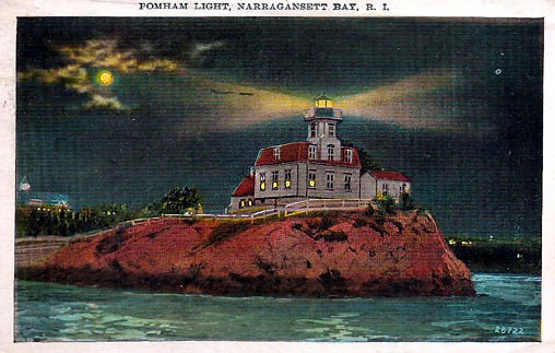 Pomham Rock Lighthouse Postcard