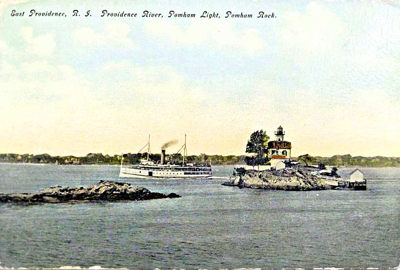 Pomham Rock Lighthouse Postcard