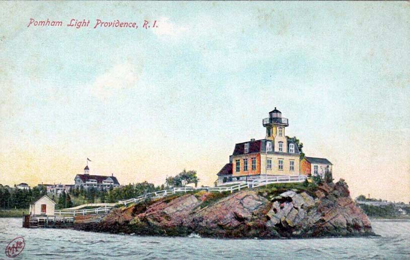 Pomham Rock Lighthouse Postcard