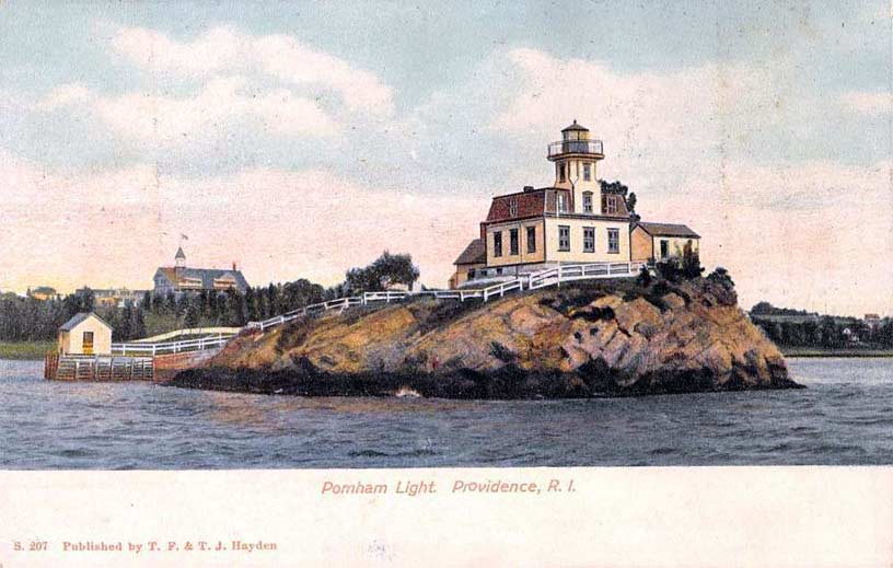 Pomham Rock Lighthouse Postcard