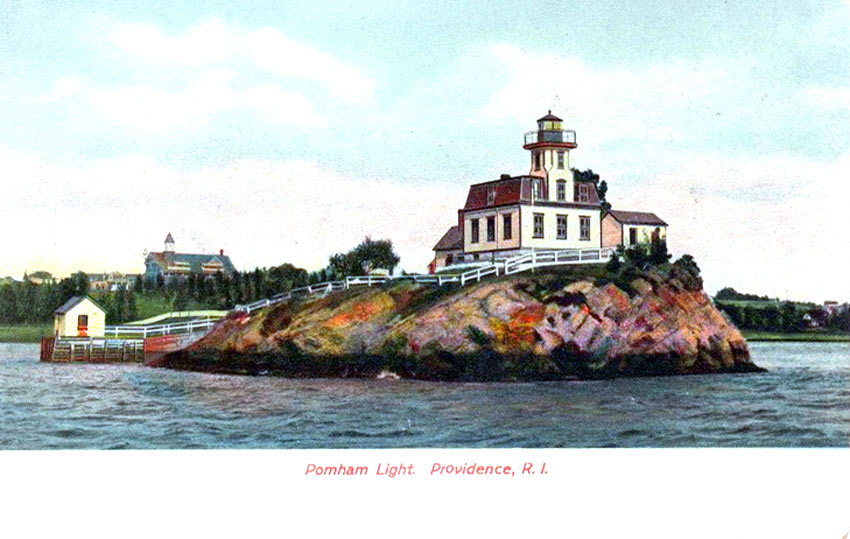 Pomham Rock Lighthouse Postcard