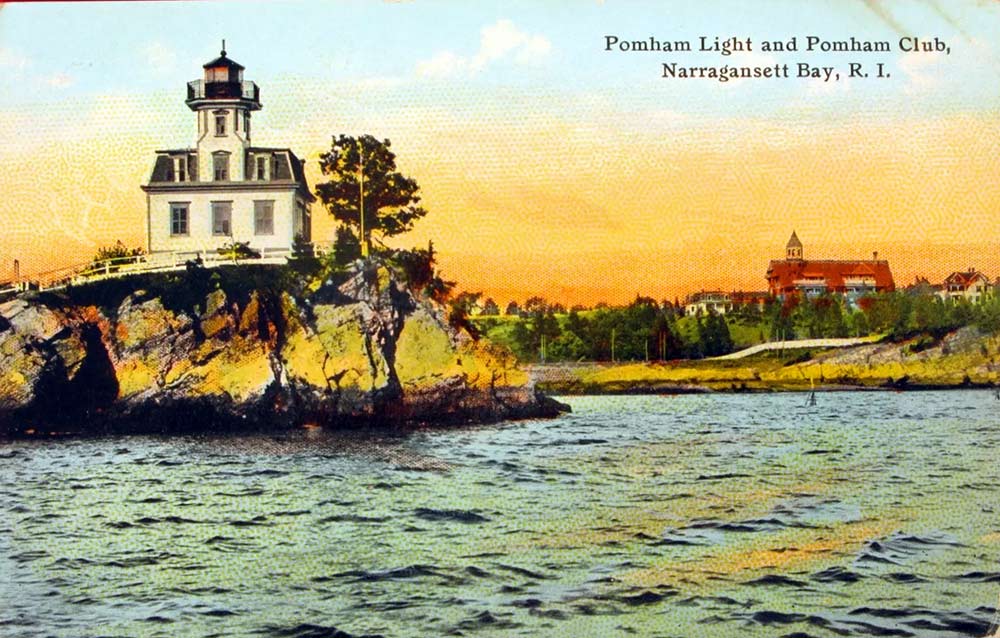 Pomham Rock Lighthouse Postcard