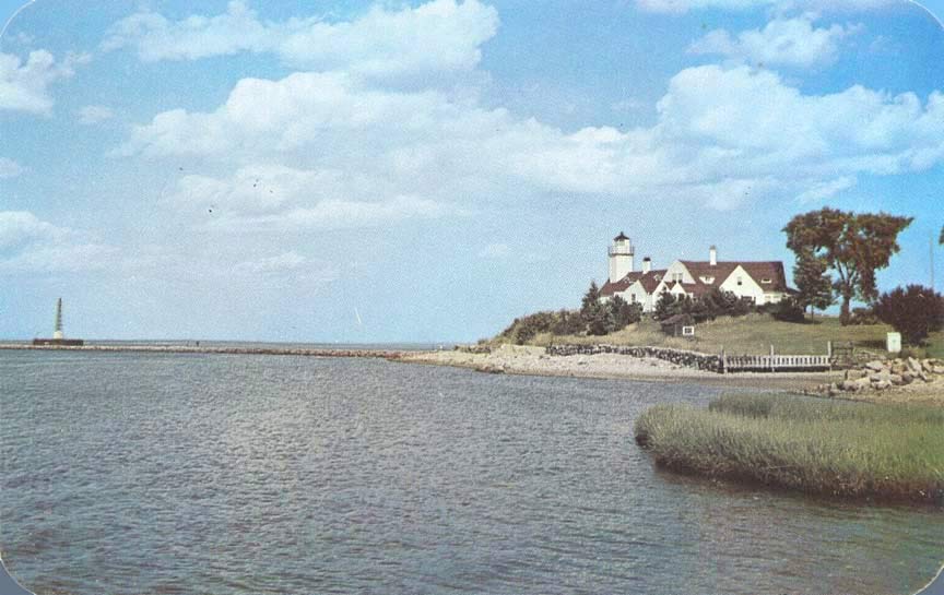 Poplar Point Lighthouse Postcard