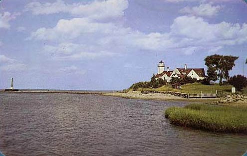 Poplar Point Lighthouse Postcard