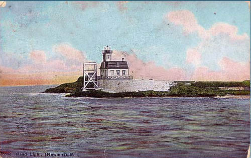 Rose Island Lighthouse Postcard