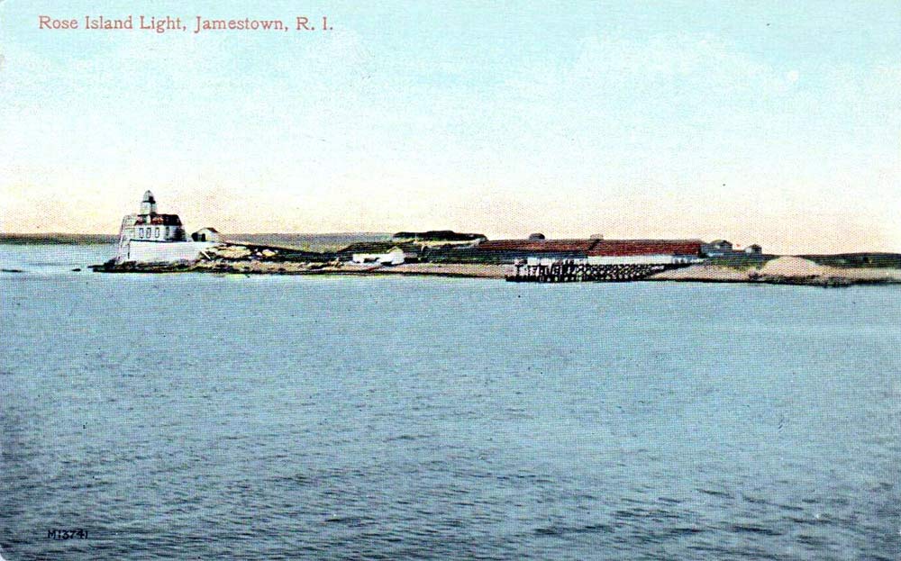 Rose Island Lighthouse Postcard