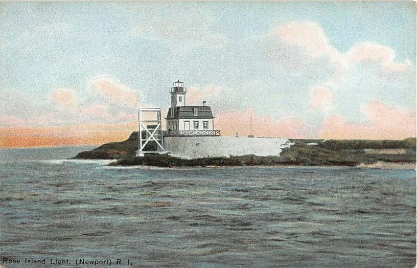 Rose Island Lighthouse Postcard