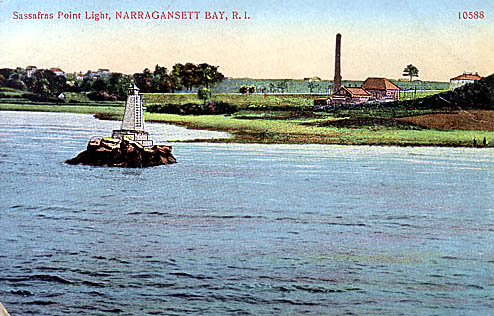 Sassafras Point Light Postcard