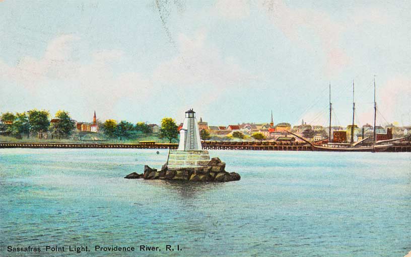 Sassafras Point Light Postcard