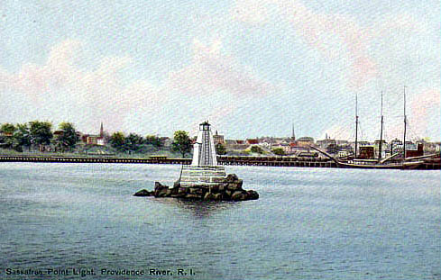 Sassafras Point Light Postcard