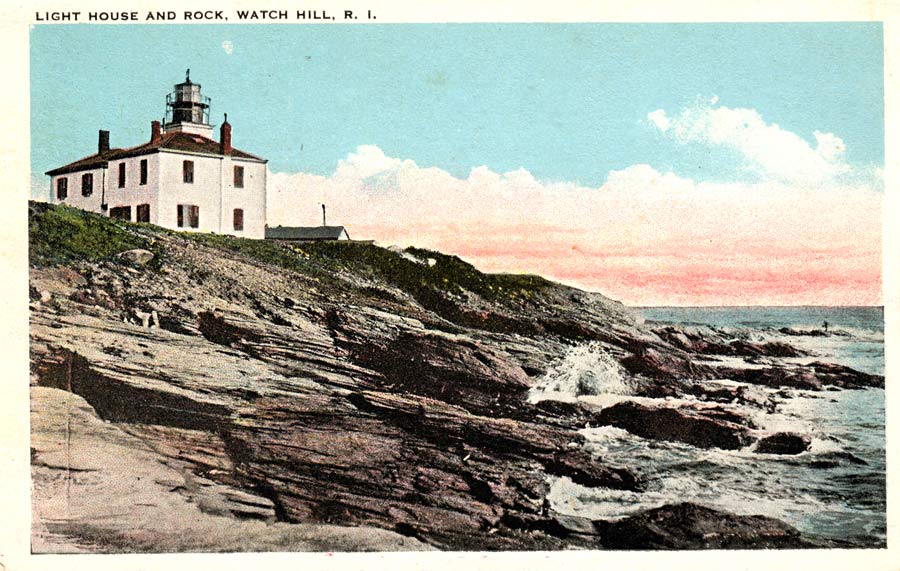 Watch Hill Lighthouse Postcard