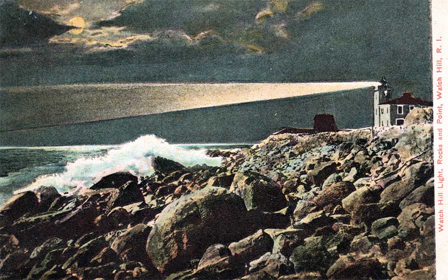 Watch Hill Lighthouse Postcard