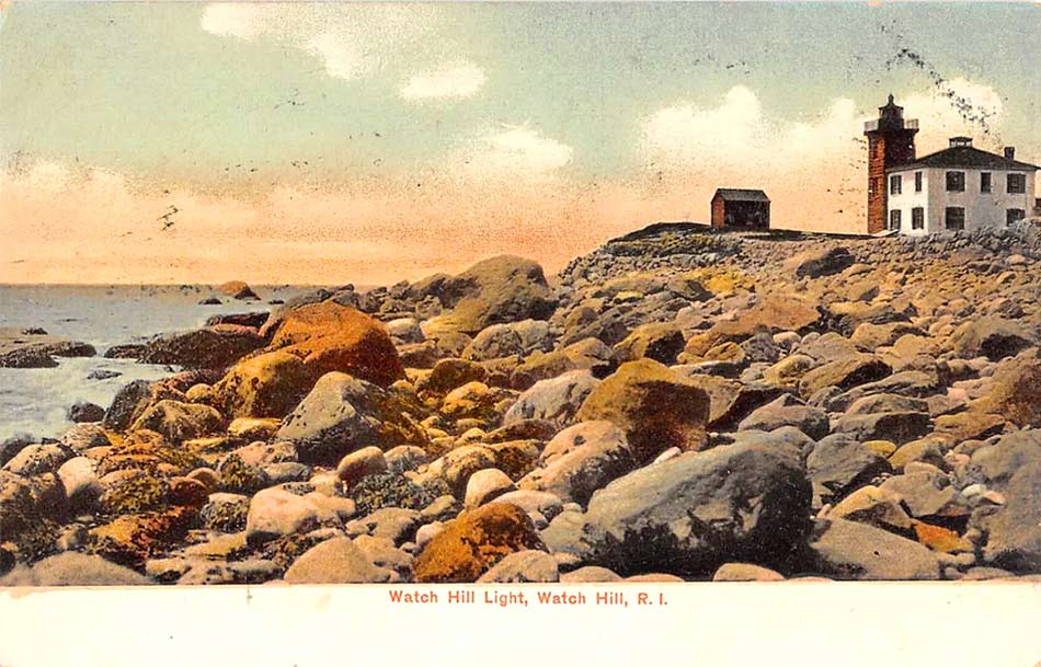 Watch Hill Lighthouse Postcard