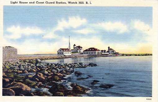 Watch Hill Lighthouse Postcard