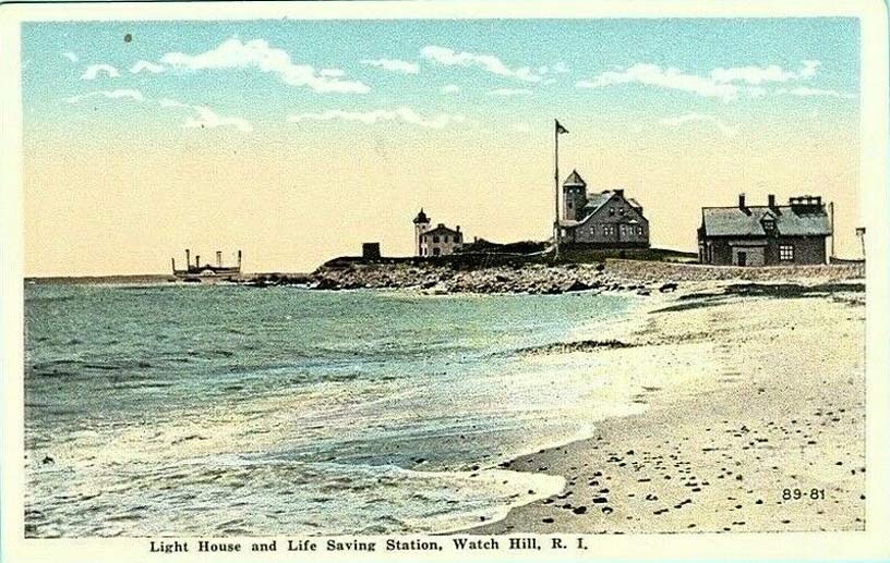 Watch Hill Lighthouse Postcard